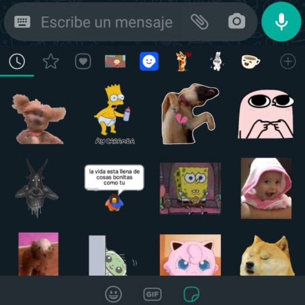 Nuevo buscador de stickers cómo activarlo 