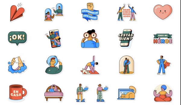 Nuevos stickers OMS WhatsApp 