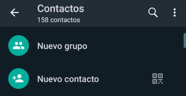WhatsApp añadir contactos 