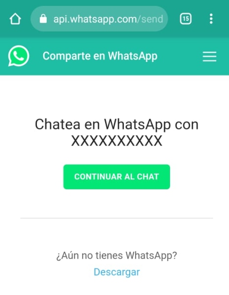 WhatsApp cómo mandar mensaje sin añadir número 