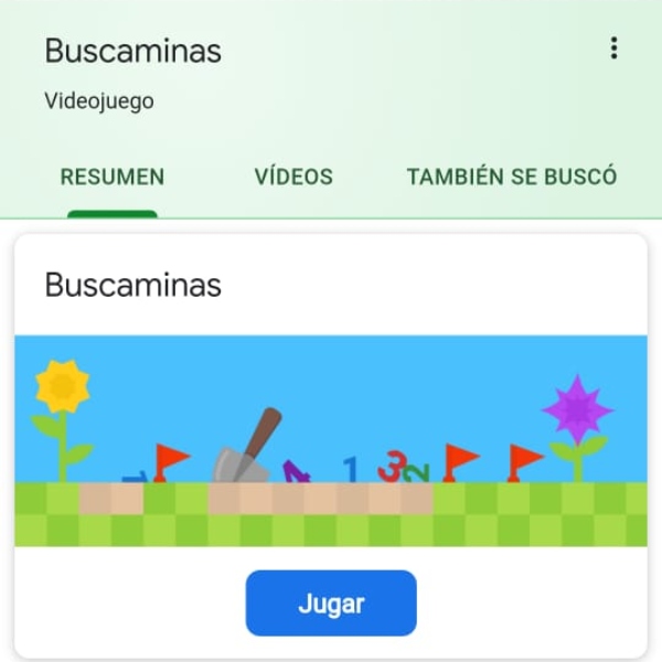 Buscaminas doodle Google juego 