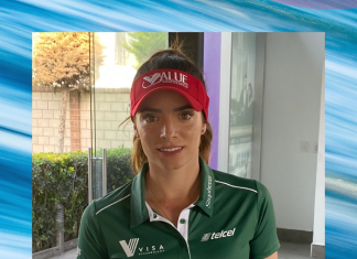 Gaby López golfista mexicana patrocinada por Telcel
