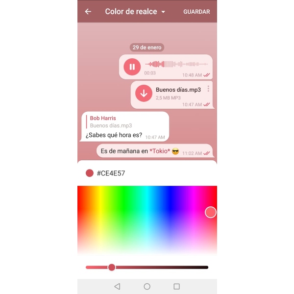 Personaliza tu Telegram perfil colores temas 