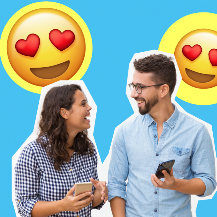 Pareja enamorada match Tinder Telegram