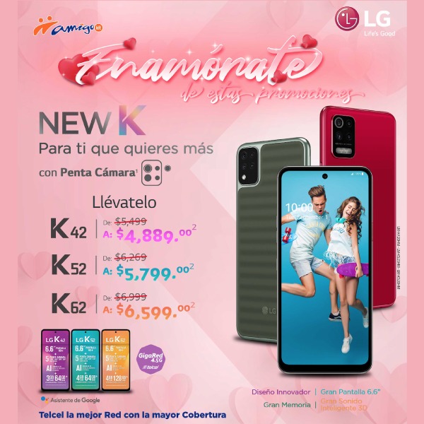 NEW K LG promoción Telcel 