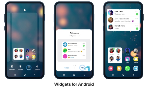 Telegram estrena Widgets para Android 