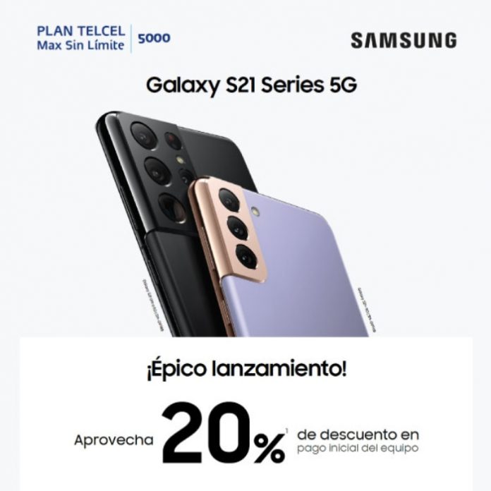 Estrena un Samsung Galaxy S21 5G con tu Plan Telcel Max Sin Límite 5000