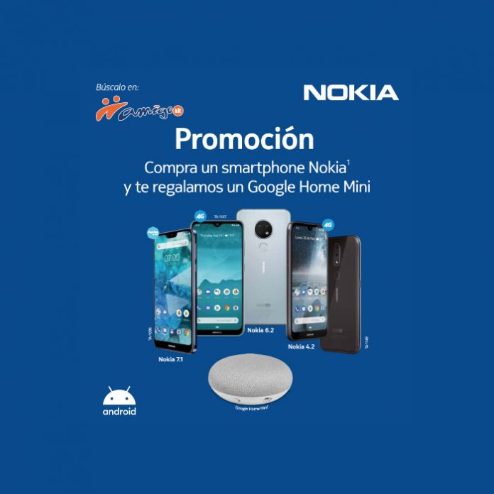 Promoción Nokia Google Home Mini Telcel Amigo Kit