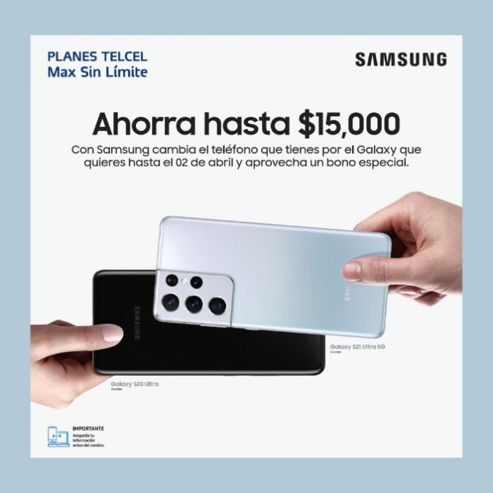 Si tienes ganas de estrenar, Telcel tiene para ti esta increíble opción con Samsung en donde es posible cambiar el teléfono que tienes por el Galaxy que siempre has deseado y aprovechar un bono especial. ¡Incluso puedes ahorrarte hasta $15,000 al adquirir tu nuevo equipo!