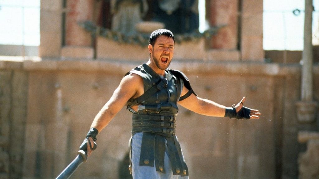 Russell Crowe en gladiator