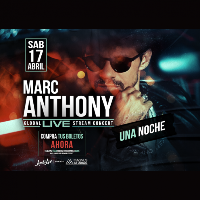 Marc Anthony concierto online 17 de abril de 2021 Huawei Telcel