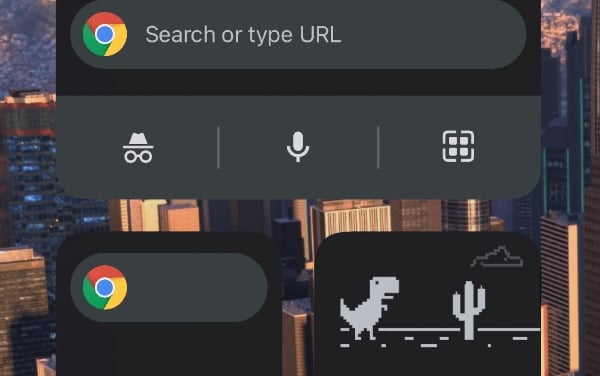 Nuevos widgets de Google Chrome en iOS, versión 90 