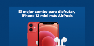 iPhone 12 mini más airpods