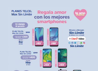 nuevo smartphone con tu Plan Telcel Max Sin Límite