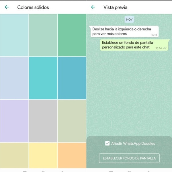 Fondos para WhatsApp de diferentes colores- Blog Hola Telcel 