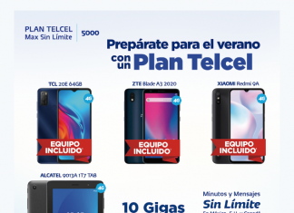 Estrena este verano con un Plan Telcel Max Sin Límite, el cual tiene equipos incluidos como TCL 20E 64GB , ZTE Blade A3 2020, XIAOMI Redmi 9A, ALCATEL 9013A 1T7 TAB con Telcel la Mejor Red con la mayor Cobertura.- Blog Hola Telcel