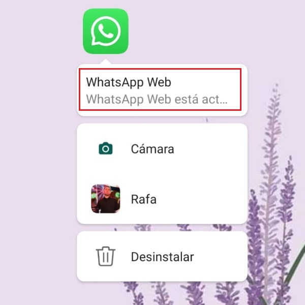 Desactivar WhatsApp Web desde el acceso directo de la app.- Blog Hola Telcel 