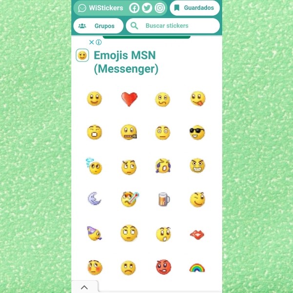 Stickers de emojis de MSN Messenger para WhatsApp en Sticker Maker.- Blog Hola Telcel 