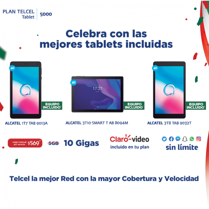 El mes patrio se hizo para estrenar y Telcel tiene para ti esta gran promoción de tablets en un Plan Telcel. Vigencia al 15 de septiembre de 2021.- Blog Hola Telcel