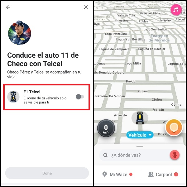 ¿Cómo customizar el auto de Checo Pérez en Waze?- Blog Hola Telcel 