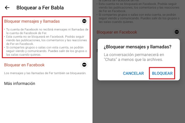 Cómo bloquear a una persona en específico en Facebook Messenger, tanto llamadas como mensajes.- Blog Hola Telcel 