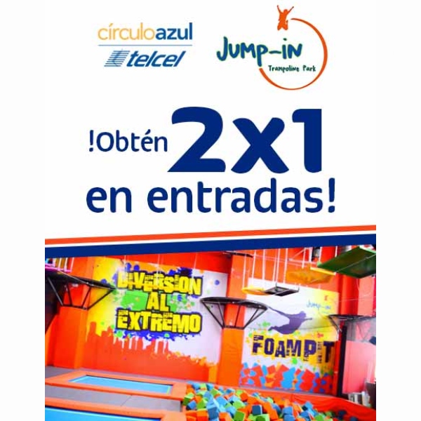 Con CírculoAzul Telcel obtén un cupón para entradas 2x1 en Jump-in.- Blog Hola Telcel 