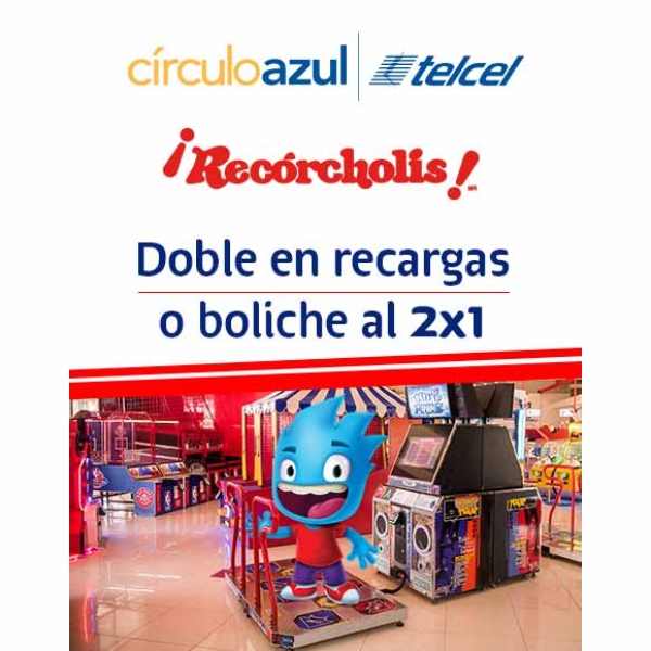  Con CírculoAzul Telcel y Recórcholis la diversión es al doble, ya que puedes disfrutar un 2x1 en las líneas de boliche o el doble de recargas.- Blog Hola Telcel