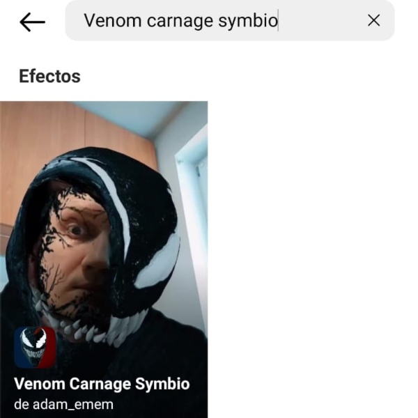 Filtro Instagram “Venom Carnage Symbio”.- Blog Hola Telcel 