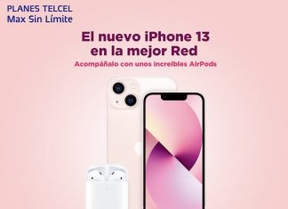 Gracias a tu Plan Telcel Max Sin Límite puede ser tuyo un nuevo iPhone 13 y unos increíbles AirPods. Vigencia al 03 de noviembre de 2021.