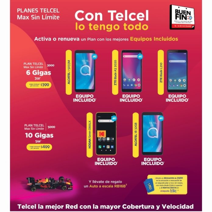 Con tu Plan Telcel lo puedes tener todo, incluso la oportunidad de estrenar un nuevo equipo durante el Buen Fin 2021. Vigencia al 17 de noviembre de 2021.- Blog Hola Telcel