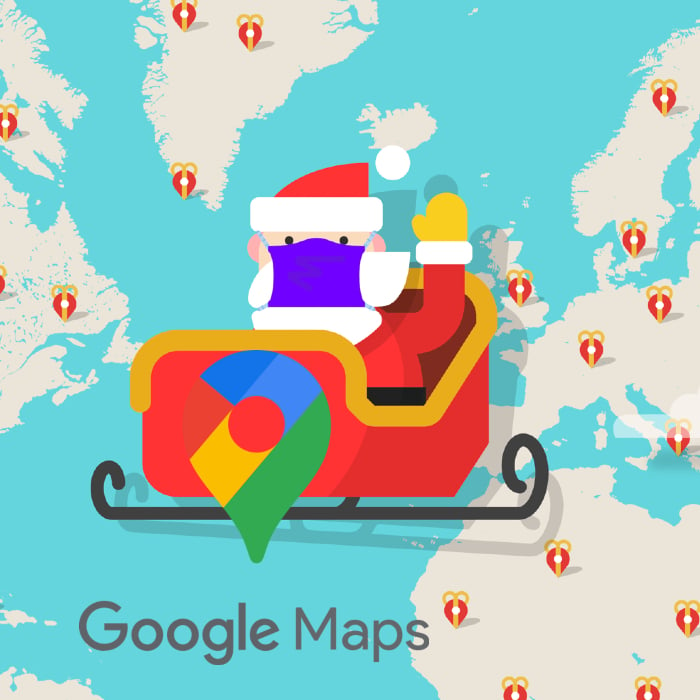 Recorrido de Santa Claus desde Google Maps - Blog Hola Telcel
