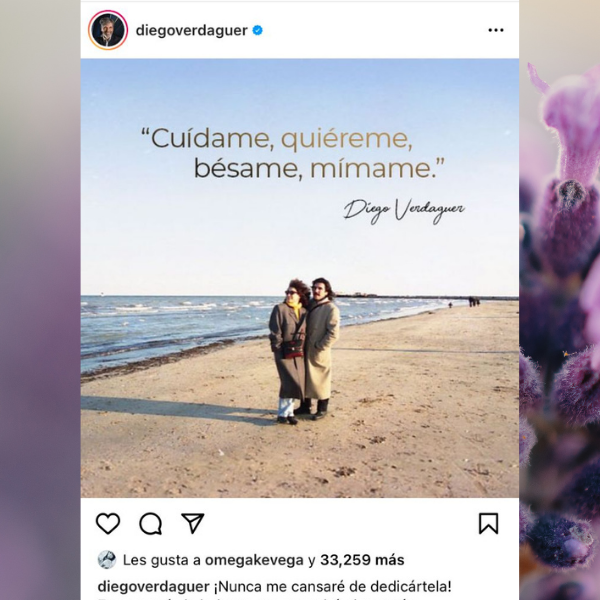 Así fue el último mensaje que publicó Diego Verdaguer en redes sociales a su esposa Amanda Miguel.-Blog Hola Telcel.