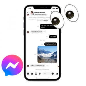 Chat con captura de pantalla en conversación de Messenger - Blog Hola Telcel