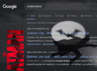 The Batman easter egg en el buscador de Google - Blog Hola Telcel