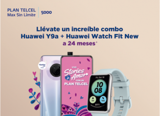 ¡Lleva a casa el combo Huawei Y9a + Huawei Watch Fit New a 24 meses! con tu Plan Telcel Max Sin Límite 5000.-Blog Hola Telcel