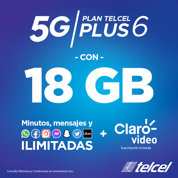 Contrata el Plan Telcel Plus 5G 6 - Blog Hola Telcel