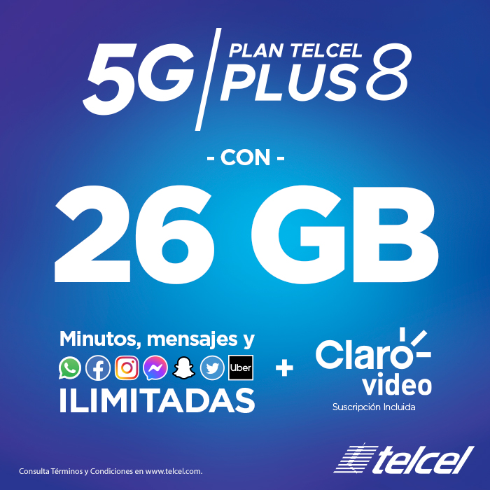 Contrata el Plan Telcel Plus 5G 8 con Noches de Internet - Blog Hola Telcel