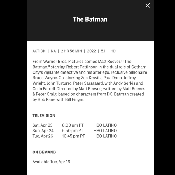 Fecha de estreno de The Batman con Robert Pattinson en HBO Max - Blog Hola Telcel