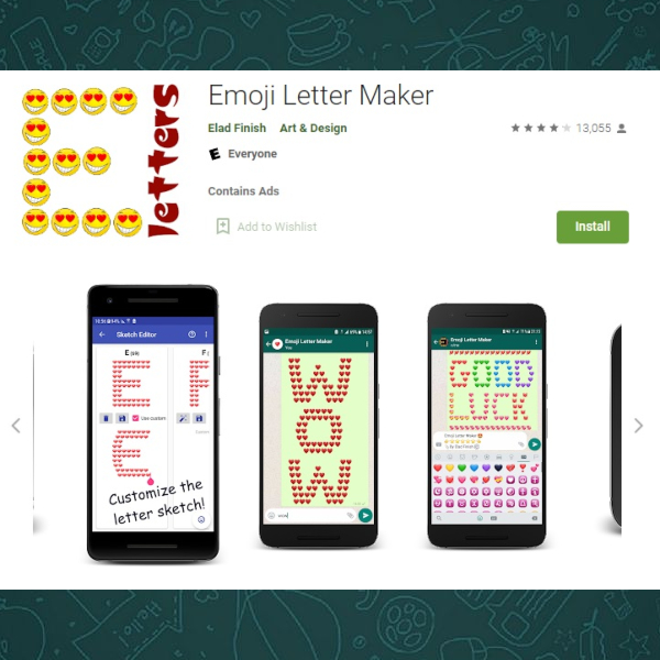 La aplicación Emoji Letter Maker de Android para enviar palabras o letras con emojis en WhatsApp - Blog Hola Telcel 