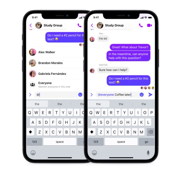 Facebook Messenger añade las menciones a todos - Blog Hola Telcel