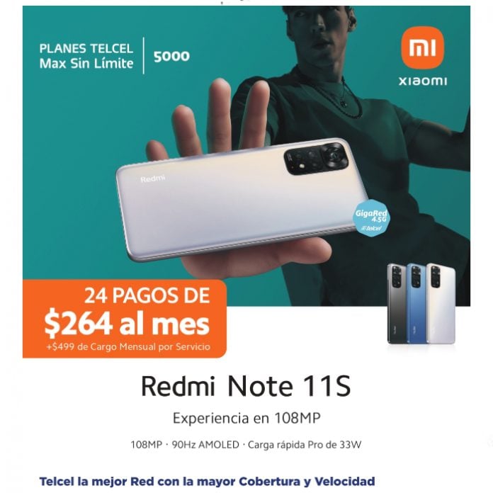 Compra un Xiaomi Redmi Note 11S y adquiere los beneficios de los Planes Max Sin Límite de Telcel - Blog Hola Telcel