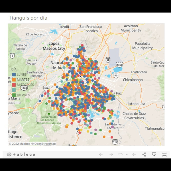 El mapa de los mercados fue hecho con los datos del Portal de Datos Abiertos de la CDMX - Blog Hola Telcel