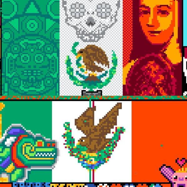 Bandera de México y calendario azteca en el mural de Reddit más grande de Internet - Blog Hola Telcel
