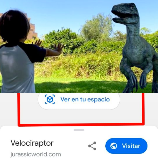 La nueva función de Google que te permite ver dinosaurios en 3D.-Blog Hola Telcel
