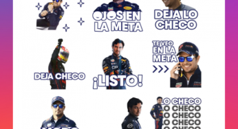 Sergio Pérez llegó en forma de divertidísimos stickers