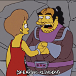 ‘Los Simpsons’, el chico de los cómics hablando Klingon.-Blog Hola Telcel