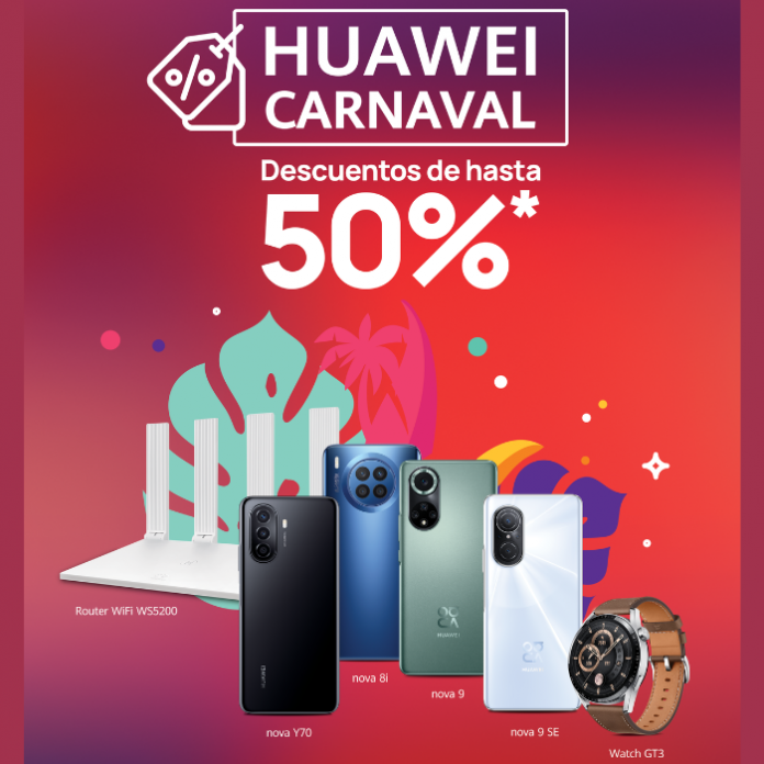 En el Huawei Carnaval encontrarás los mejores descuentos en tecnología ya sea en equipos o accesorios.- Blog Hola Telcel