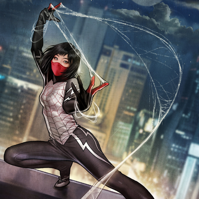 Silk es una mujer que es mordida por la misma araña que Peter Parker pero ella es elegida para proteger a la ciudad desde las sombras.- Blog Hola Telcel