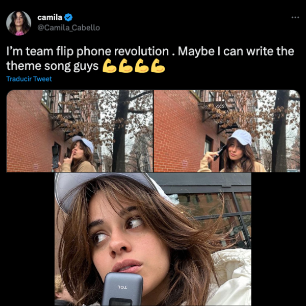 Camila Cabello dice ser parte del movimiento Flip phone revolución.-Blog Hola Telcel