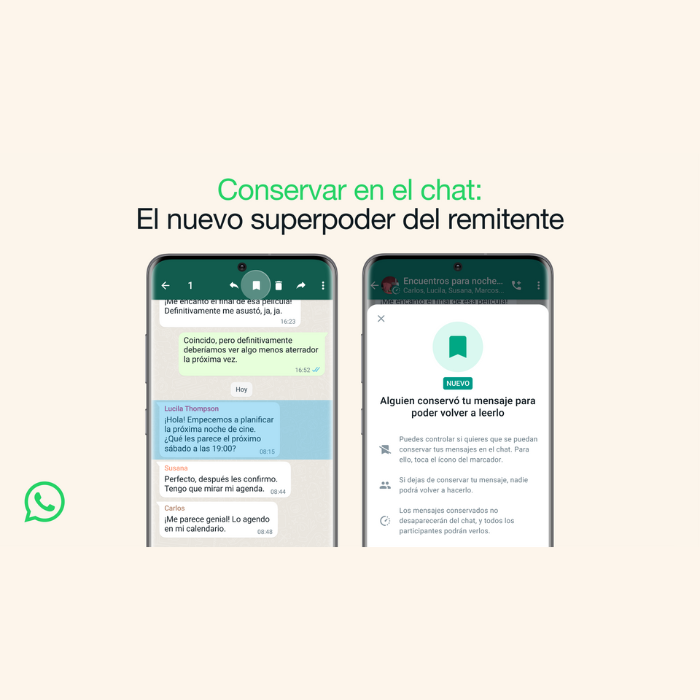 Conoce la nueva función de los mensajes temporales de WhatsApp